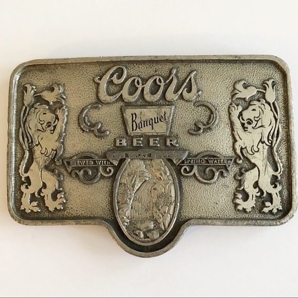vintage coors belt buckle